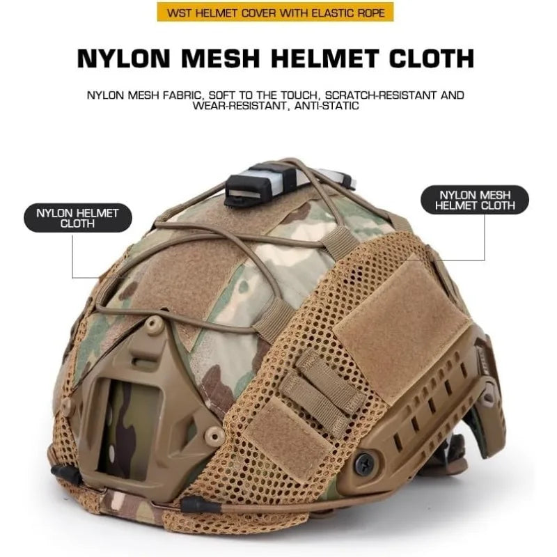 Helmet Cover Airsoft Tactical Accessories  Accessories Paintball Gear Premium High Quality for Outdoor Sports Protection