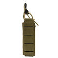 Tactical Pistol Magazine Pouch 9mm Extended Single Mag Pouch Molle Tool Flashlight Torch Holder Hunting Airsoft Accessories