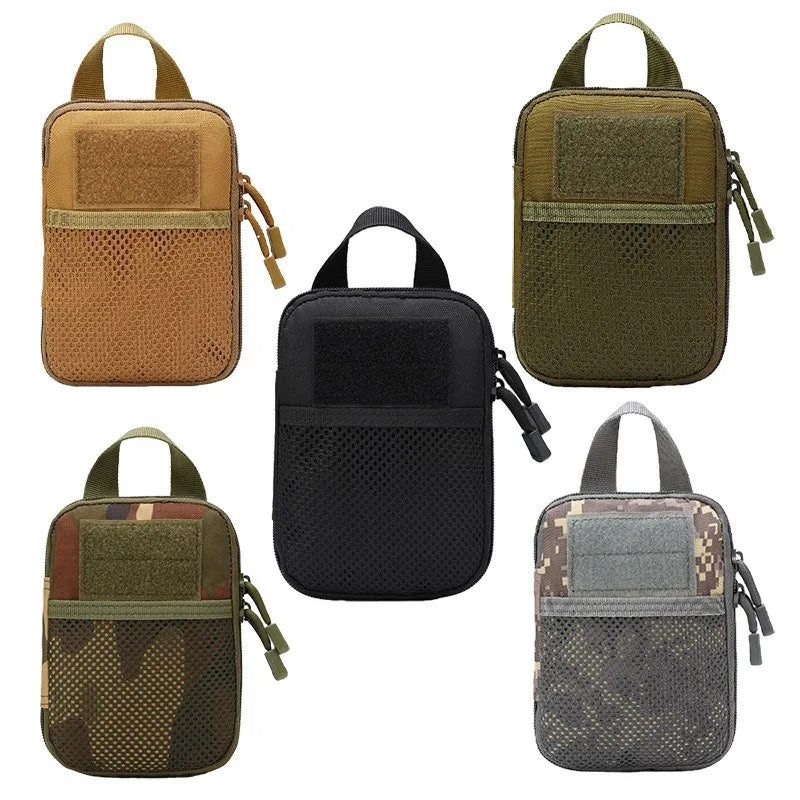 Airsoft  Molle EDC Pouch Mesh Tools Accessory Pouches Tactical Waist Hunting Bags Outdoor Flashlight Magazine Pocket