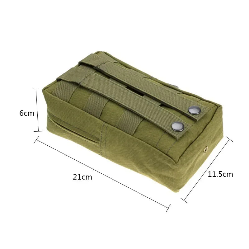 Outdoor Zipper Bag Tactical Molle Waist Bag Durable Belt Pouch Storage Fanny Pack for Hunting Backpack Tactical Vest Attachment