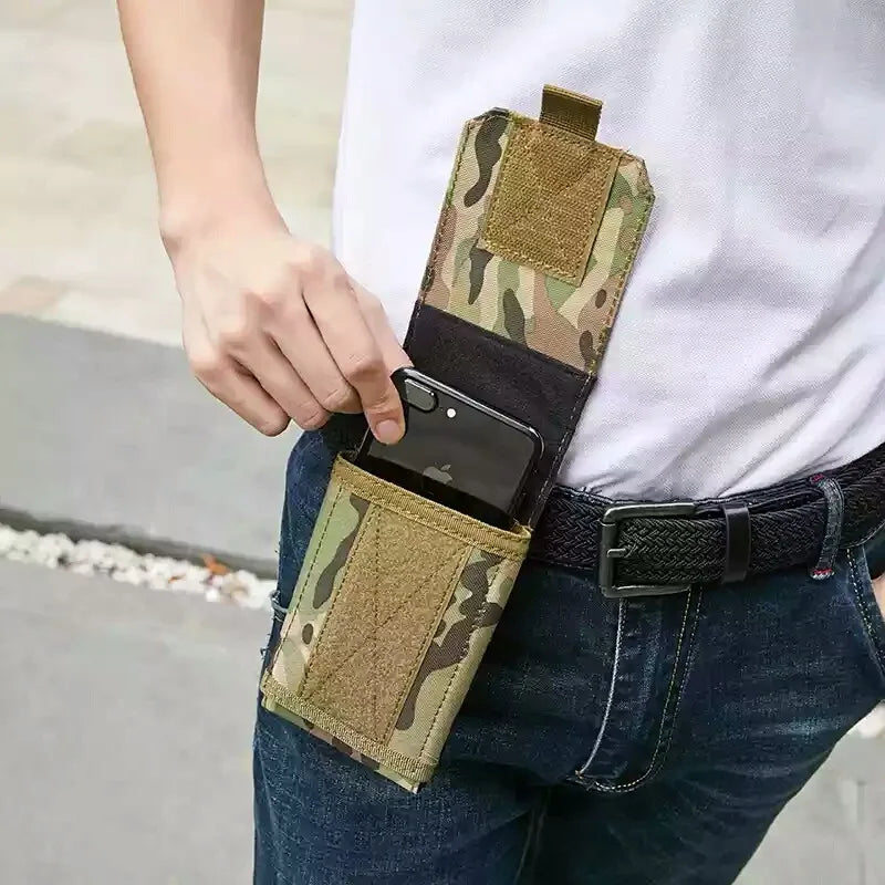 6 Inch Cell Phone Pouch Waist Bag Molle Outdoor Universal Running Mobile Phone Case Bag Camping Hunting Accessories Pouch