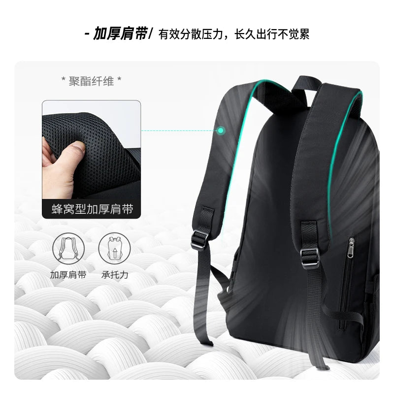 MOYYI Ultra Minimalist Lightweight Laptop Backpack Unisex Casual Waterproof Outdoor Travel Sport Rucksack Teenager School Bag