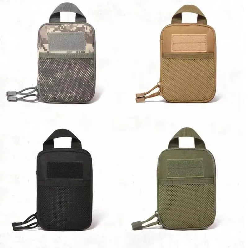 Outdoor Tactical First Aid Kit Small EMT Medical Bag MOLLE Accessory Hunting Camping Hiking CS Phone Bag (18X14X2CM)