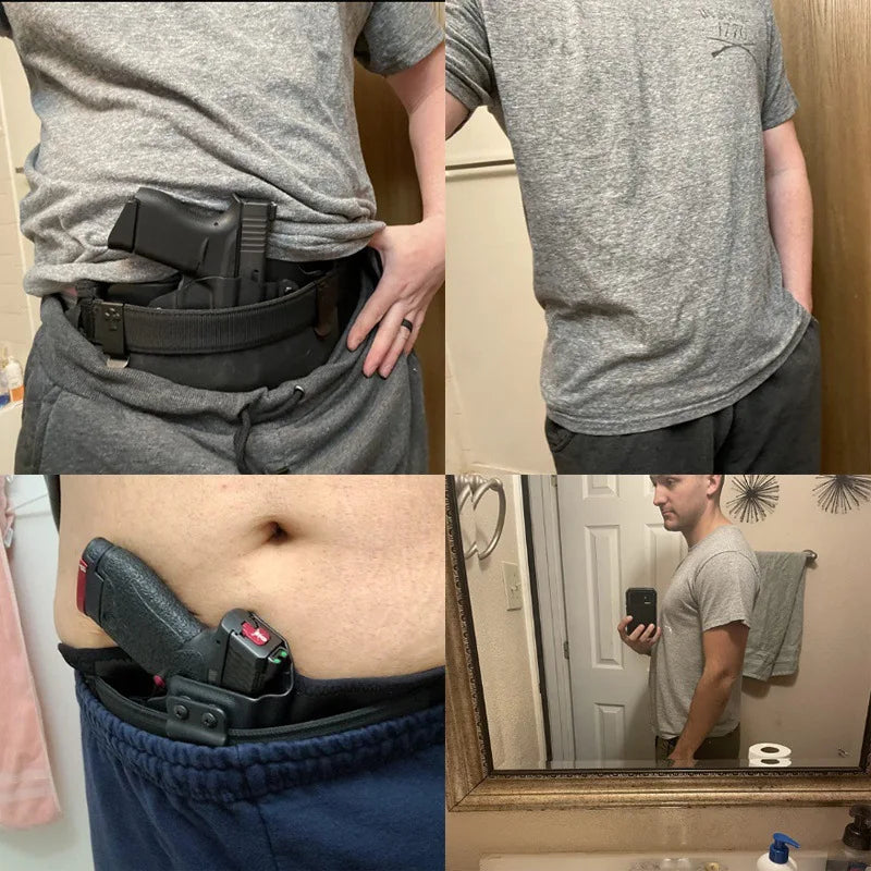 Tactical IWB Gun Holster Hunting Waist Pistol Case Gun Bag Handgun Case for G 17 19 COLT 1911 M17 M18 P365 SP2022