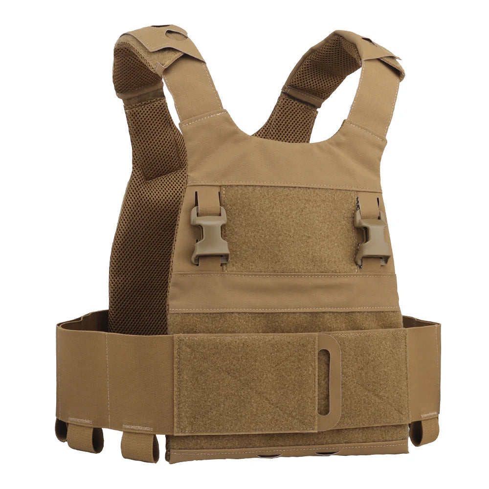 Tactical Vest FCPC Minimalistic Multi-Mission Plate Carrier Ferro Style Slickster Lightweight Airsoft V5 Vest with 25MM Clasp