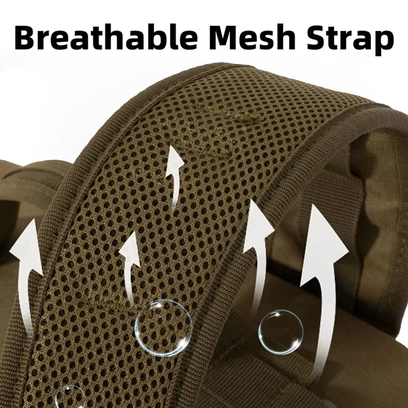 Tactical Travel Backpack for Men Hiking Climbing Outdoor Sports Rucksack Laser Molle Bag Laptop School Survival Backpack Pack