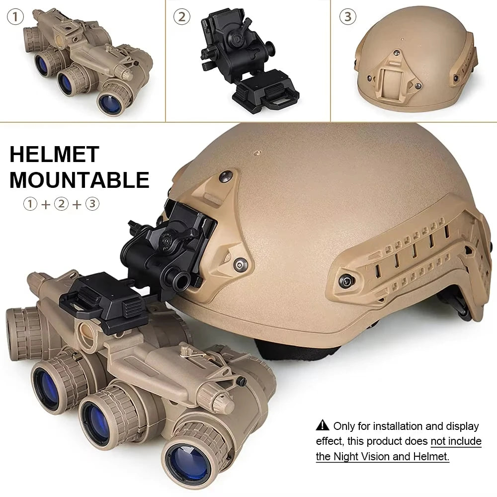 Metal/Nylon L4G24 NVG Helmet Mount Holder for PVS15/18 GPNVG18 Goggle Night Vision Stent Outdoor Tactical Helmet Bracket