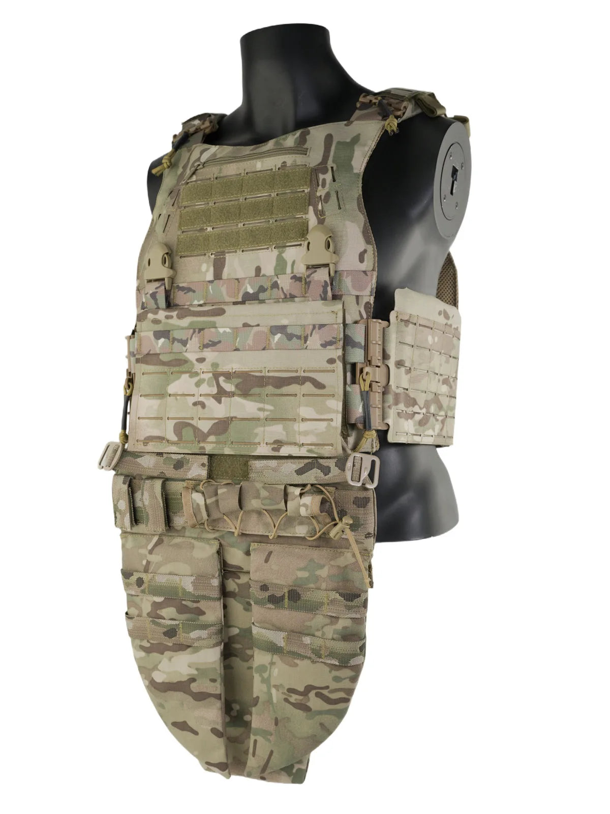 Universal Crotch Protector MOLLE Baffle Tactical Abdominal Bag for ARMA Tactical Vests