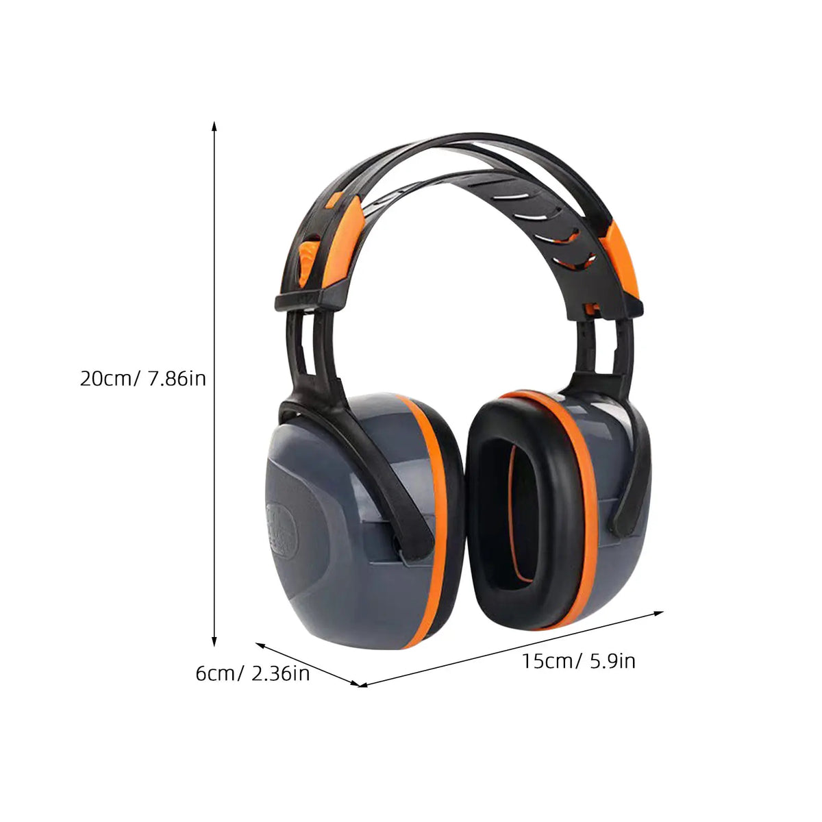 Noise Cancelling Headphone ABS Protective Ear Muffs Comfortable Ear Protection for Work Study Concert Construction