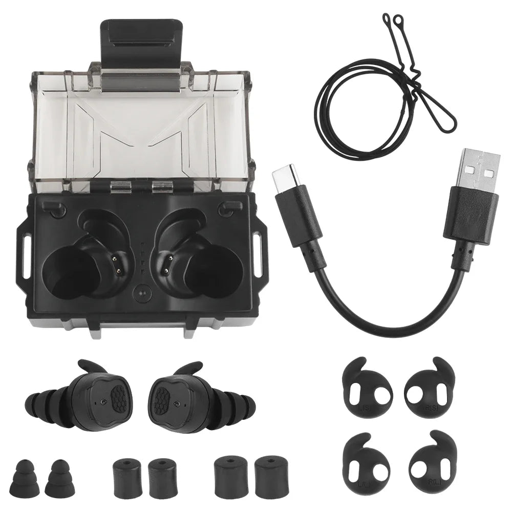 Tactical Wireless Bluetooth Headset Sound Pickup Noise Reduction Outdoor Shooting Training Tactical Hearing Protection