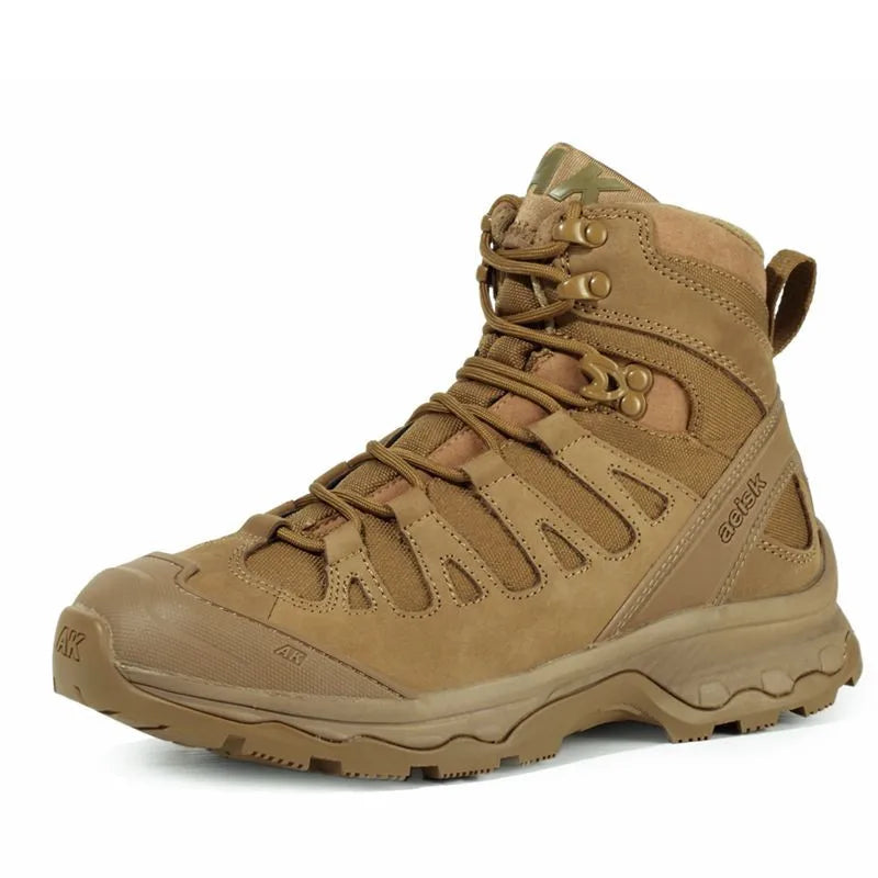 Hiking Shoes Tactical Boots for Men Leather Sneakers Outdoor Sport Trekking Climbing  Work Combat Desert Boots