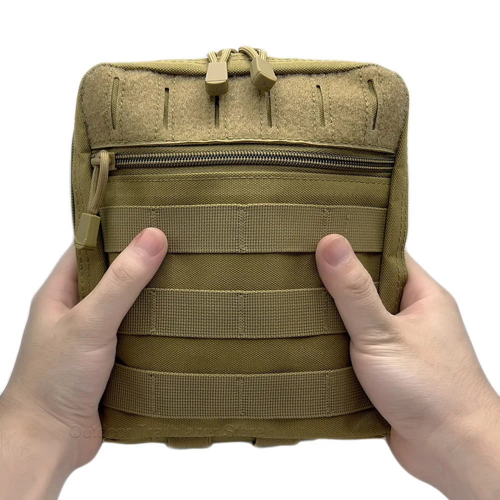 Tactical Admin Multi-Purpose Pouch Molle Admin Pouch Laser-Cut Utility Pouch Modular EMT EDC Tool Bag Hunting Accessories