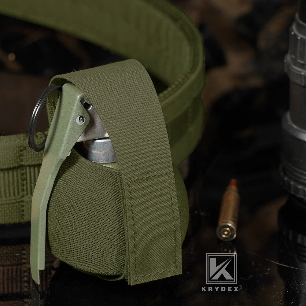 KRYDEX Tactical Elastic Frag Grenade Pouch Multifunctional Outdoor Sports Hunting Shooting Storage Bag M67 M433 Molle Pouch
