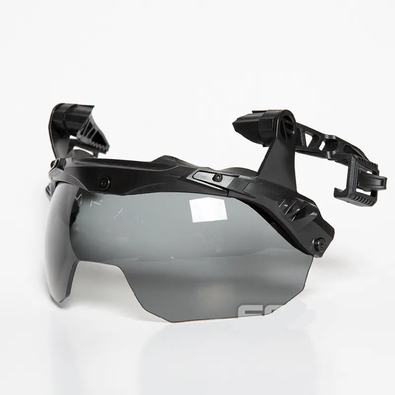 EX Wendy Helmet Ballistic Visor Tactical Goggles Anti-Fog Lens Protective Mask for 3.0 Helmet Guide Rail TB1397