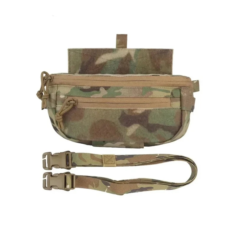 Premium Tactical Vest Accessories Pouch, Expansion Pack, Dual Purpose, Multi Function Lower Abdominal Bag,Single Shoulder Bag