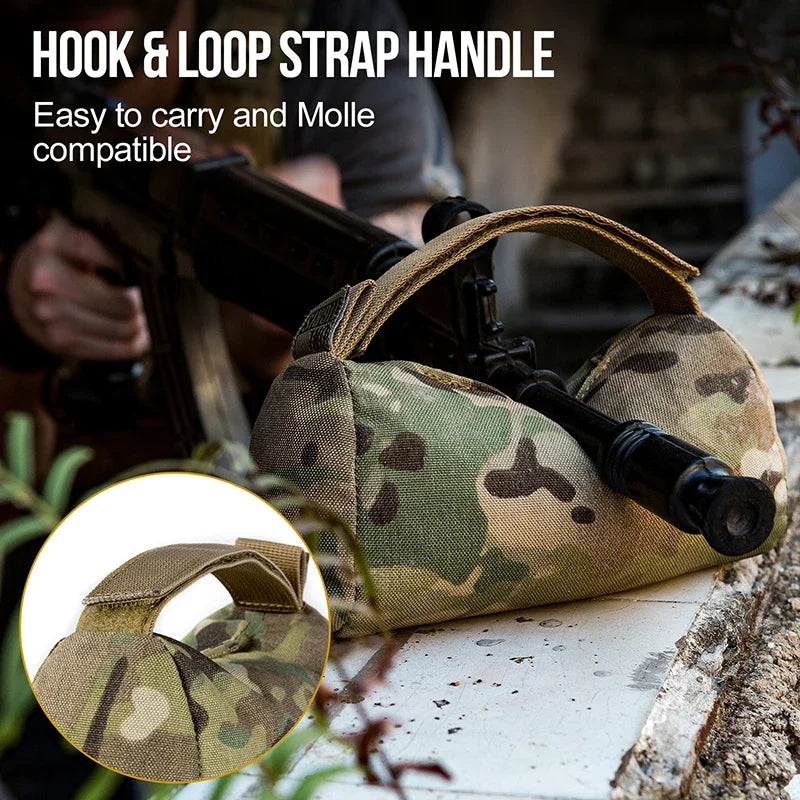 ONETIGRIS Sniper Shooting Bag Front Rear Bag Target Stand Rifle Support Sandbag Bench Unfilled Tack Driver Hunting Rifle Rest