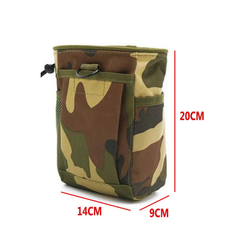 Tactical Molle Dump Drop Pouch Magazine Pouch Pocket Drawstring Recovery Bag Hunting Accessories Utility Waist Pack