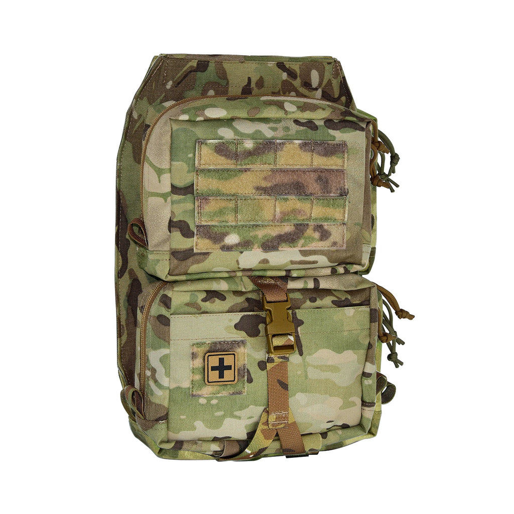 Tactical Vest Backboard Bag for Plate Carrier Quick Release Molle Detachable General Purpose Pouch Airsoft Huting Accessory