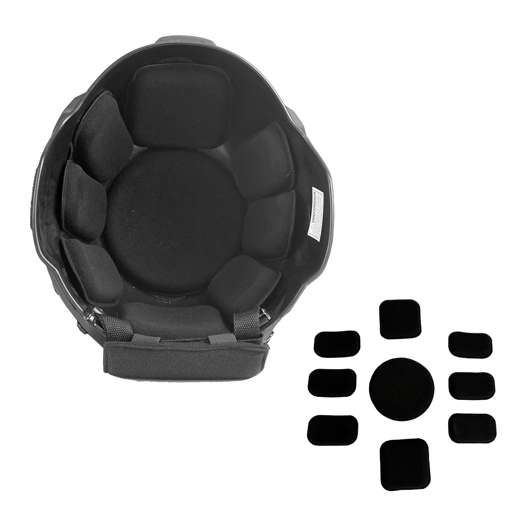 BOOIU Tactical Helmet EVA Sponge Pads 7/9 Sets Replacement Helmet Liner Outdoor Hunting Paintball CS MICH Helmet Accessories