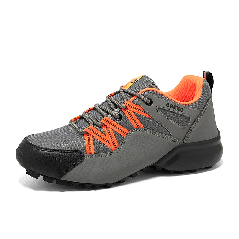 New Men Waterproof Hiking Shoes Outdoor Hiking Tactical Training Boots Comfortable Leather Hiking Sports Shoes Men