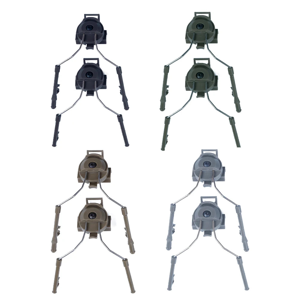 New Tactical Helmet Adapter Set Paintball Headset Holder Fast Helmet Rail Adapter Rail Mount Kit Accessories