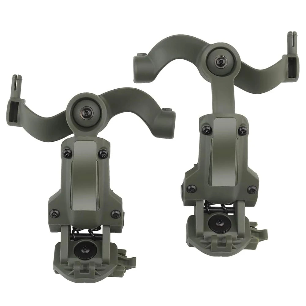 Tactical Headset Holder Fast Helmet Rail Mount Adapter Multi-Angle Rotation Pickup Headphone Bracket OPS CORE ARC/Wendy