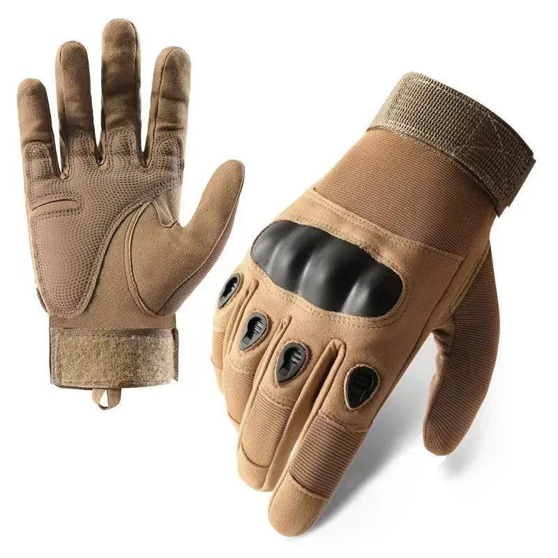 Men's Touch Screen Full Finger Gloves Cut Resistant Soft Military Gloves for Fitness Army Fans Training
