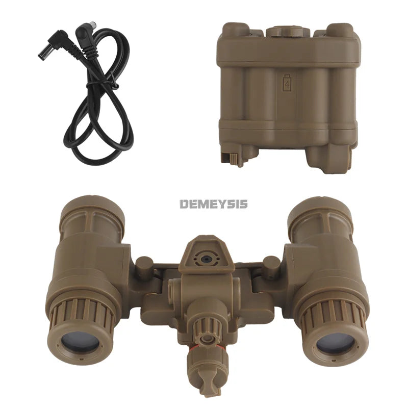 Tactical Helmet NVG AN-PVS31 Dummy Model Dual-Tube Binocular Night Vision Goggles Dummy Props Helmets No Function Model