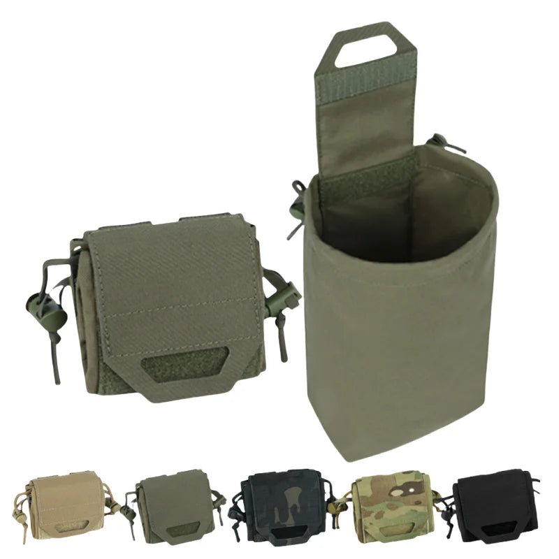 Molle Tactical Foldable Recycling Bag Dump Pouch MOLLE Drop Pouch durable Mini Magazine Utility Pouch