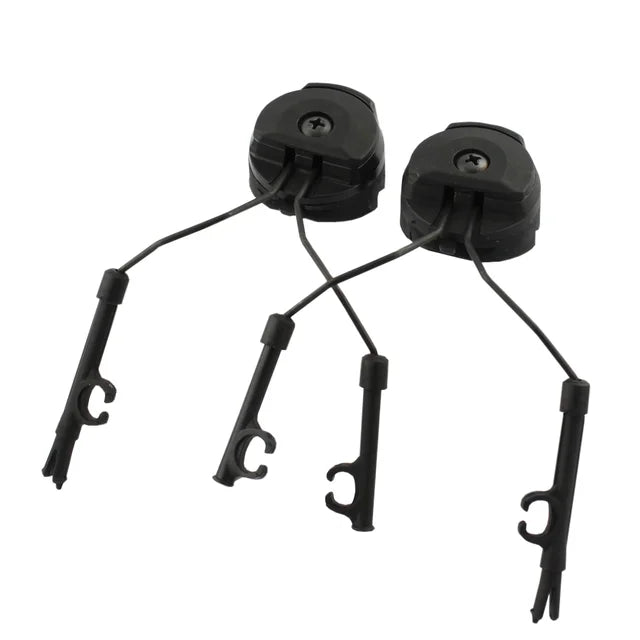 1 Pairs Tactical Headset Bracket Fast Ops Core Helmet ARC Rail Adapter Set Comtac II  Noise Cancelling Headset