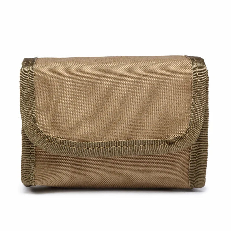 10 Grids Ammo Pouch Tactical Waist Bag 10-Rings Shot Bags Outdoor Shooting Multi-functional Mini EDC Mag Molle Nylon Pouch