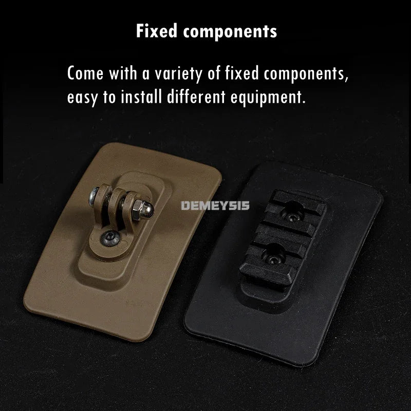 Tactical Helmet Mounting Base Adapter Hook Loop Fixed Flashlight Holder Night Vision Device FAST Helmet Gopro Adapter Base