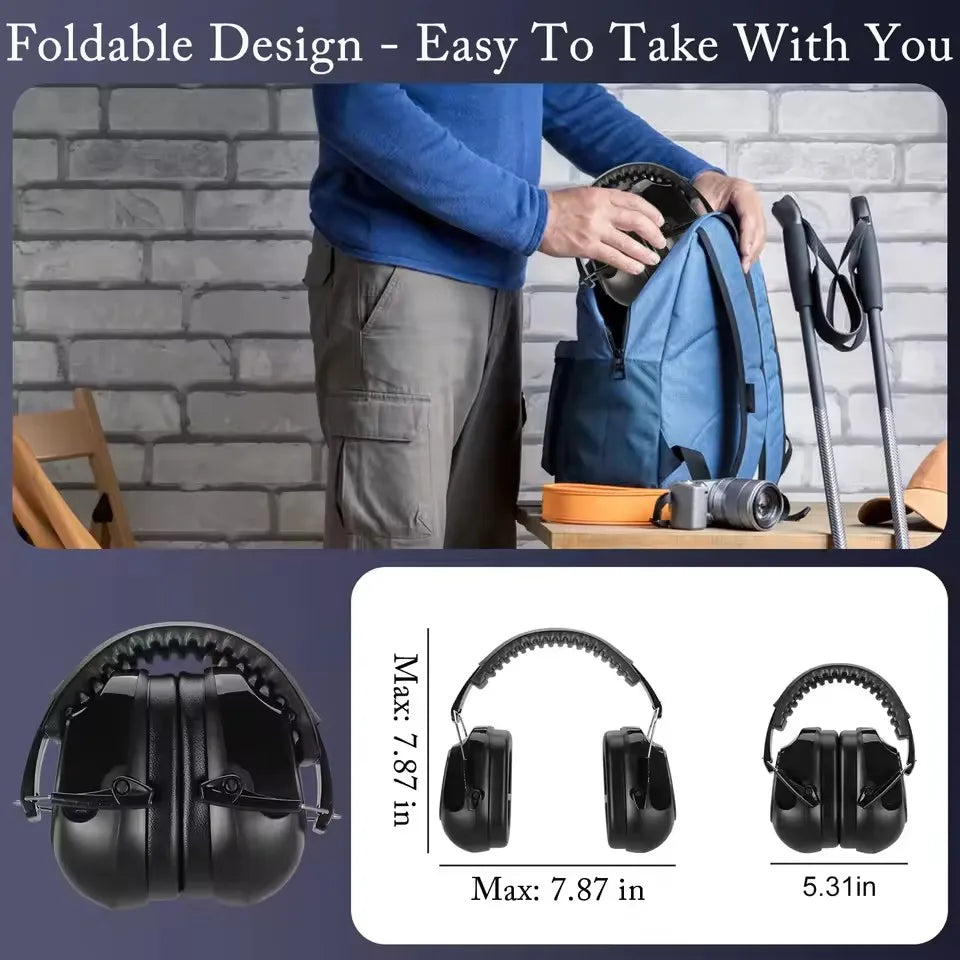 New Adjustable Anti-Noise Head Earmuffs SNR-34dB Ear Muff Ear Protector For Work Study Shooting Woodwork Hearing Protection