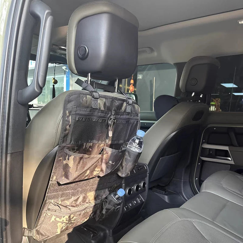 Tactical Car Seat Back Hanging Bag 7 Storage Pockets Hunting Pouch Foldable Wall Hanging Storage Bag Car Accessories