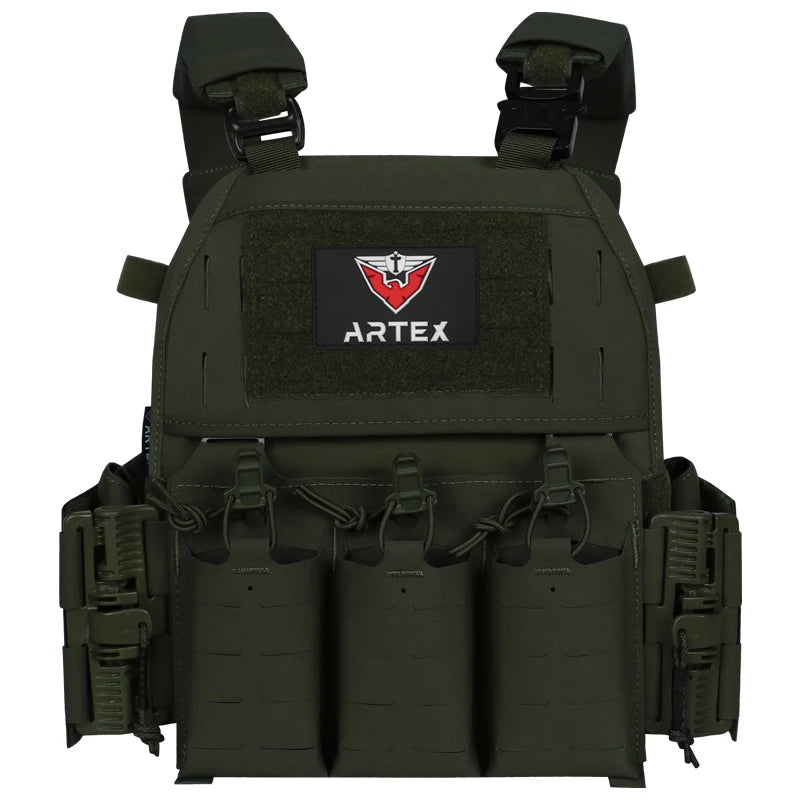 ARTEX 8315T Cycling Vest Outdoor Riding Gear MOLLE Style Vest Quick Release Design Laser Cut Style Storage Gear for Bike Sports