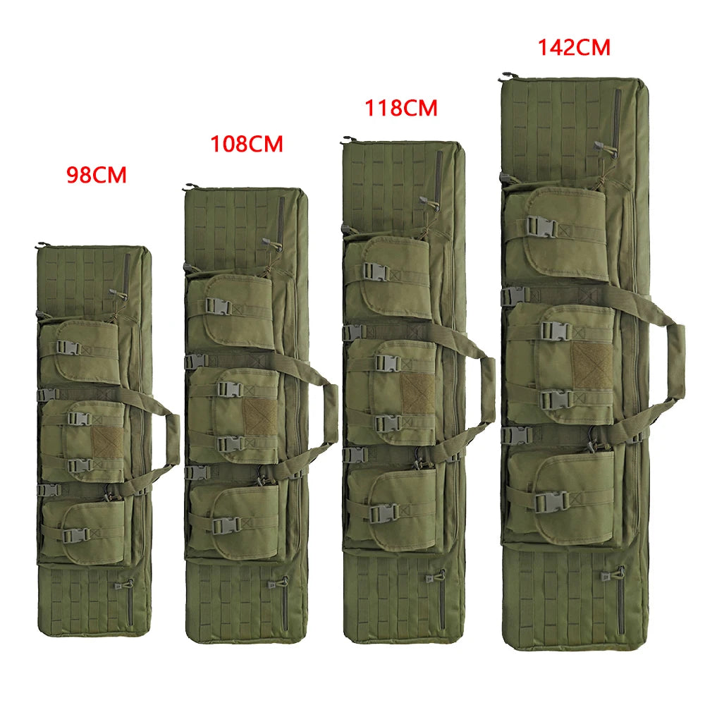 Tactical Gun Pack Multi Functional Dual Gun Heavy Long Gun Pack Hunting Shooting Long Gun Pack 93cm/118cm/142cm