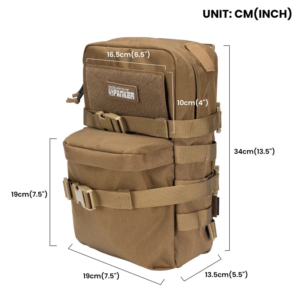 Tactical Hydration Pack Backpack Outdoor Nylon Water Bag with 3Liter Bladder Bags for Hunting Hiking Climbing Hydration Bag
