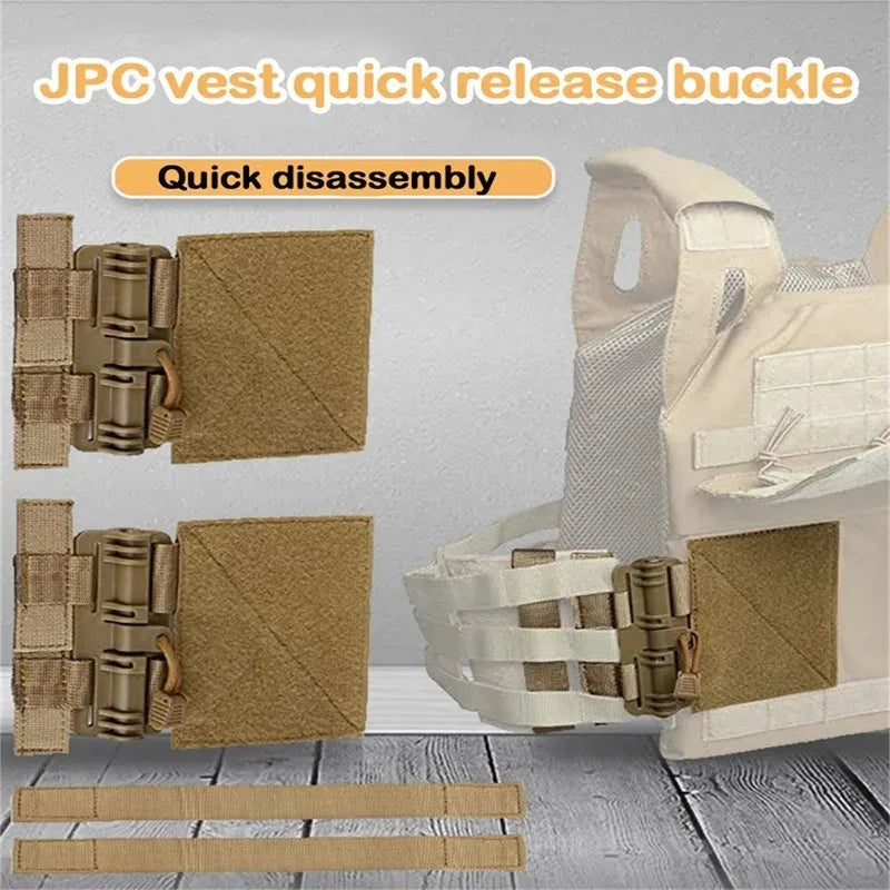 Vest Accessories Quick Release Vest Buckle Kit Durable Quick Release System Kit for JPC CPC NCP XPC 6094 420 Vest Accessories