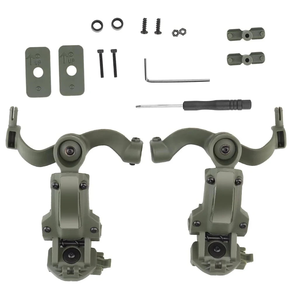Fast Helmet ARC Wendy Rail Adapter Suspension Headphones Bracket Multi-Angle Rotation Tactical Pickup Headset Bracket