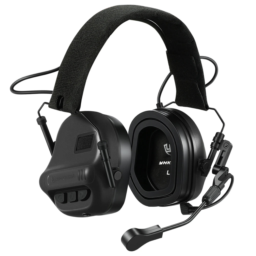 YHKEMA tactical communication headset.Shooting noise-reducing earmuffs.Protect hearing and sound amplification