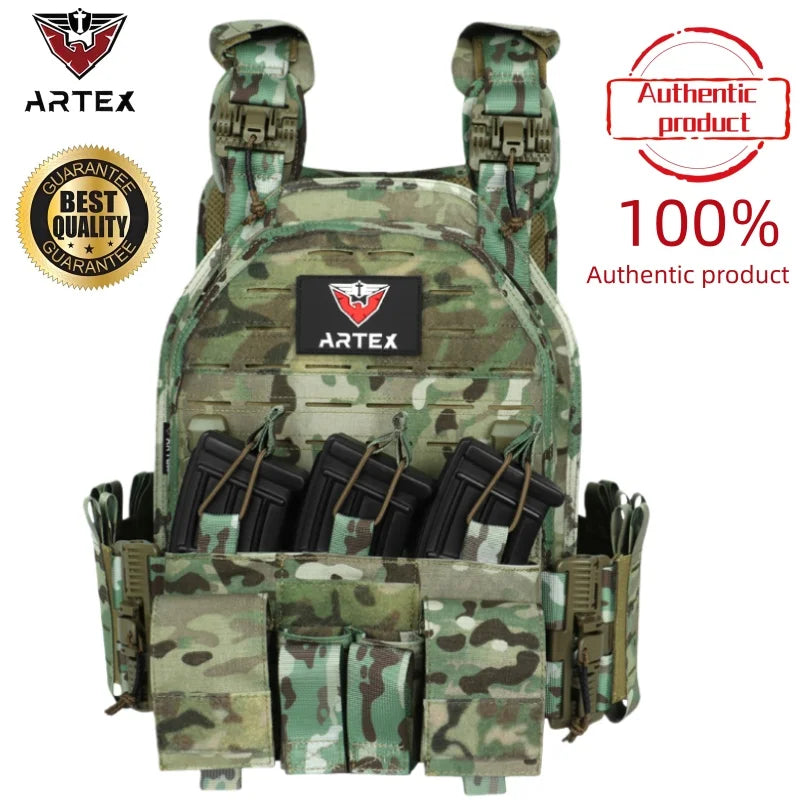 Artex Modular Plugboard High-Strength Wear-Resistant Waterproof Nylon Outdoor Hunting Versatile Tactical Vest 8008