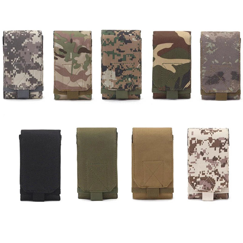 5/6 Inch Cell Phone Pouch Waist Bag Molle Outdoor Universal Running Mobile Phone Case Bag Camping Hunting Accessories Pouch
