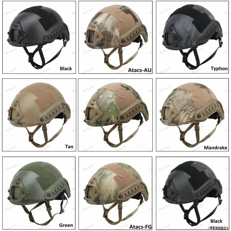 New FAST Helmet Airsoft MH Camouflage Tactical Helmets ABS Sport Outdoor Tactical Helmets