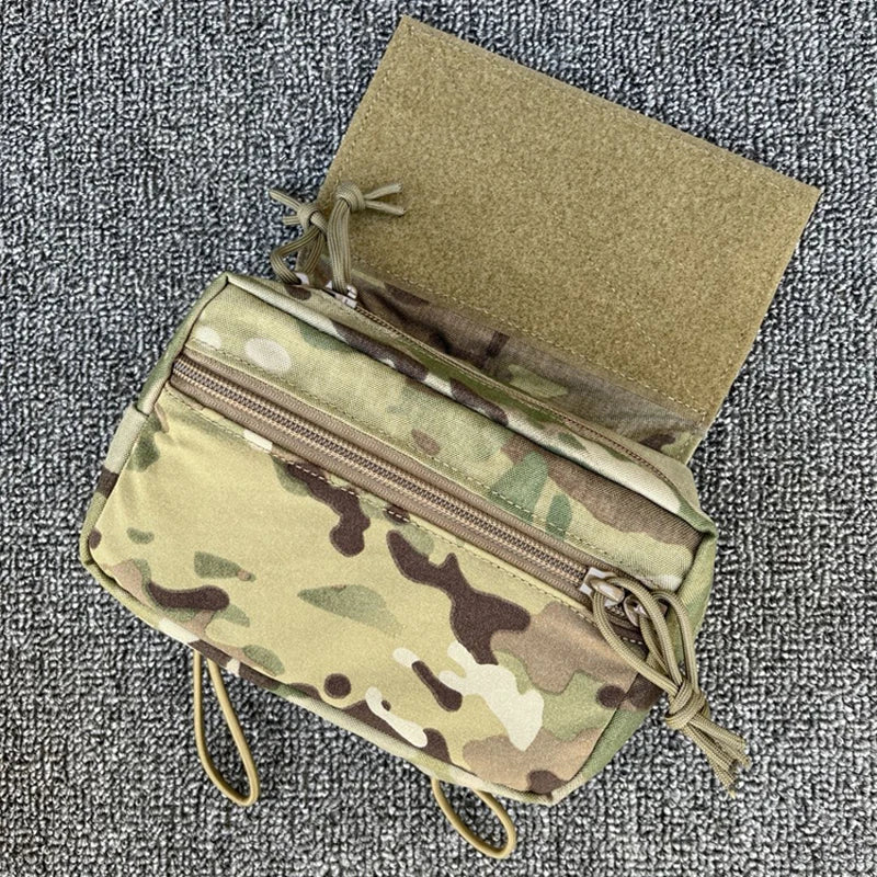 Tactical Hanging Pouch MK3 MK4 Plate Carrier Abdominal Bag Vest Multi-Functional EDC Multicam Fanny Pack Gear