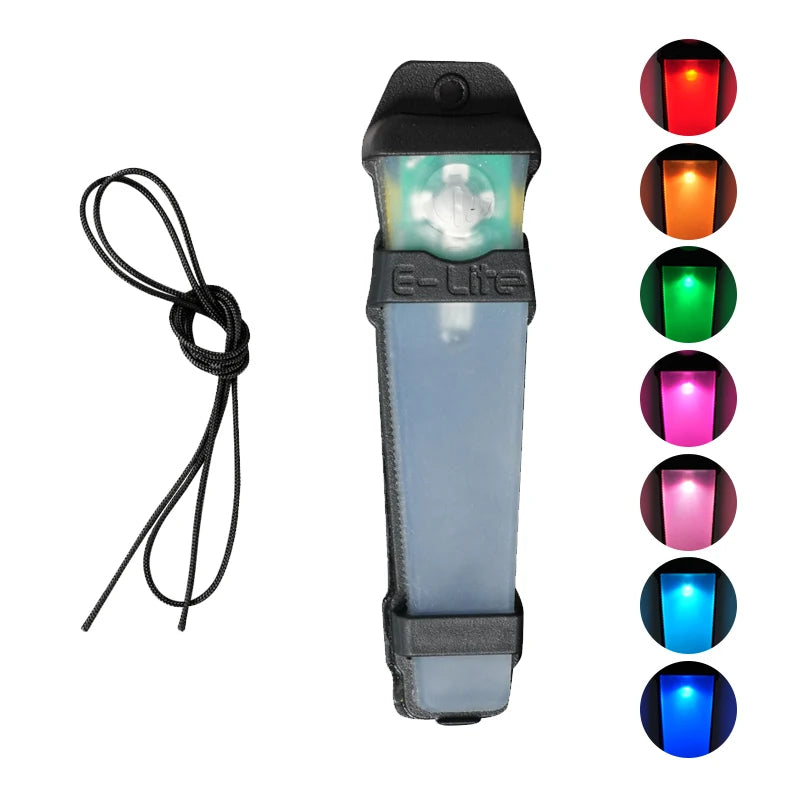 BOOIU Tactical FMA Helmet Safety Flashing Light Waterproof Outdoor Seven Colorful Survival Signal Lights Identification Lamp