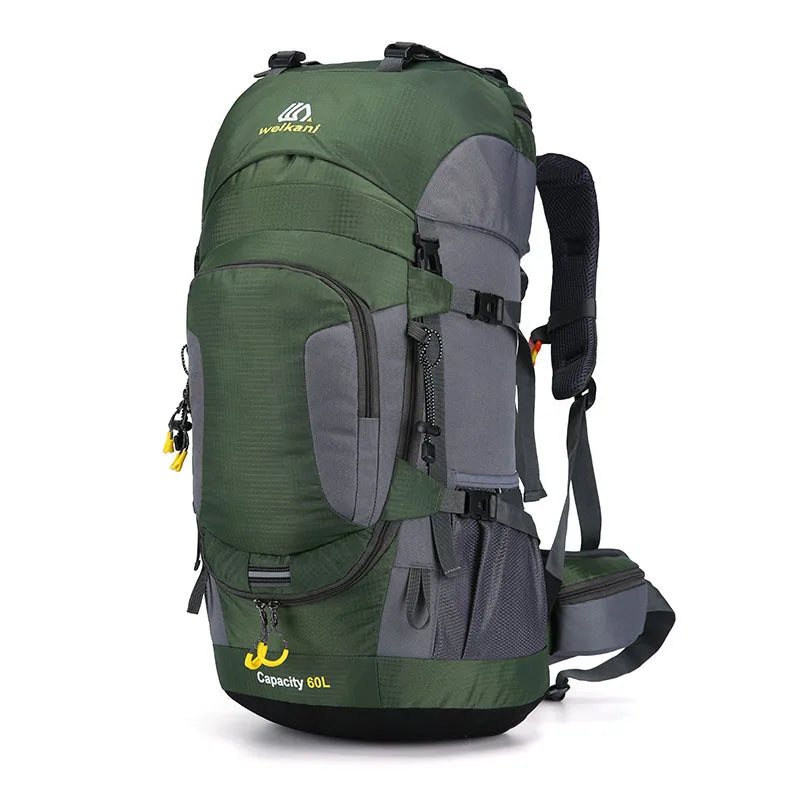 60L Hiking Backpack Men Women Large Capacity Outdoor Camping Rucksack Waterproof Travel Bag Mountaineering Trekking Bag