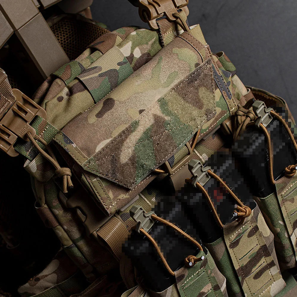 Tactical Phone Case MOLLE Hunting Airsoft Vest Plate Carrier Admin Map Navigation Pouch Quick Release Mobile Phone Holder Pack