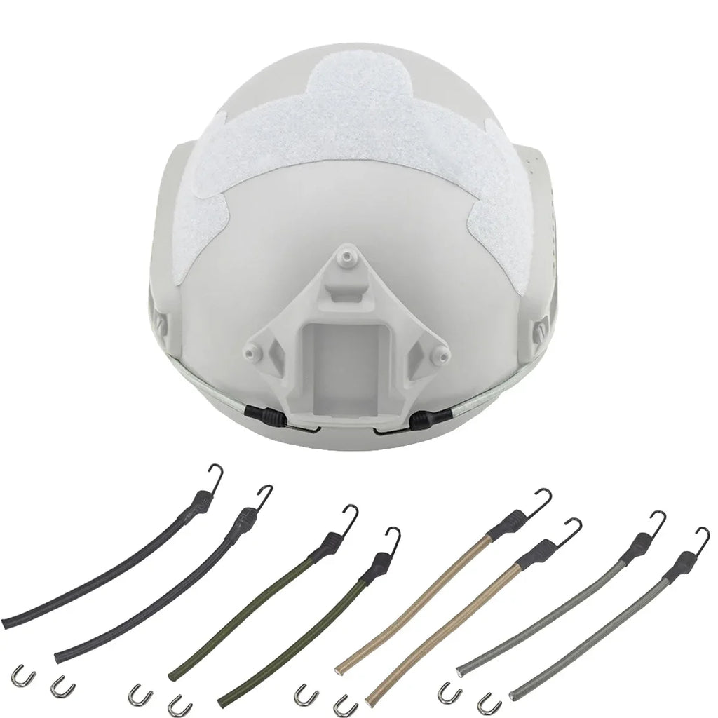 2pcs/set Tactical Helmet Guide Rail Safety Nylon Rope With Fixing Ring for Fast Helmet Accessories
