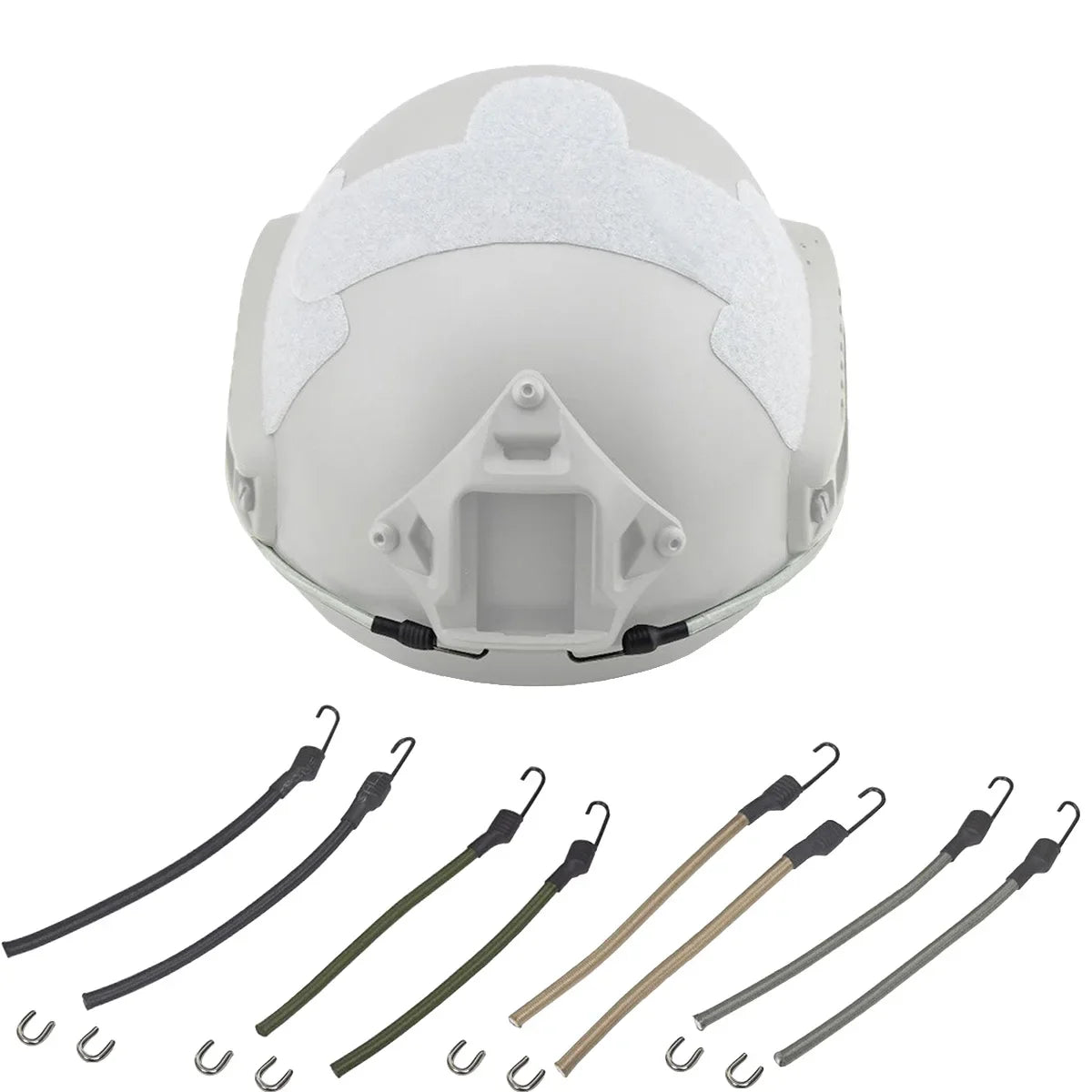 2pcs/set Tactical Helmet Guide Rail Safety Nylon Rope With Fixing Ring for Fast Helmet Accessories