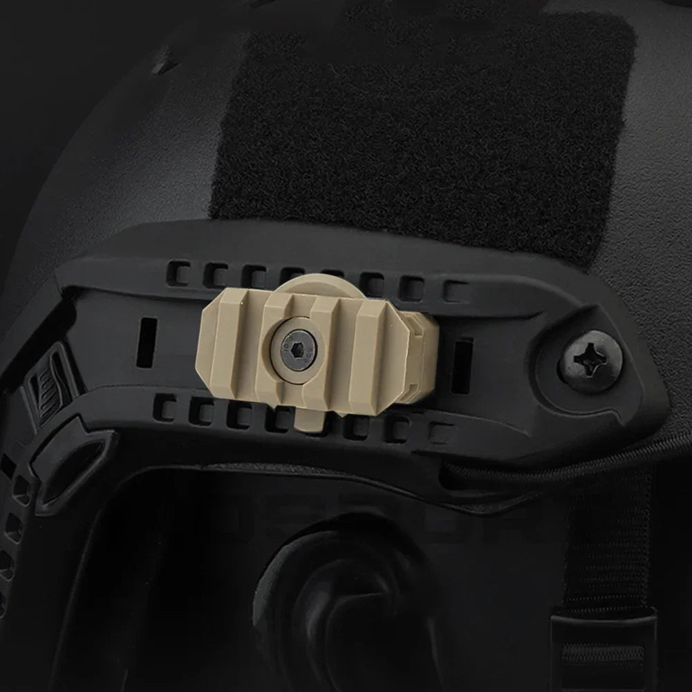 2pcs Tactical Helmet Side Rail Mount Adapter Outdoor 360 Degree Guide Rotation for Airsoft Fast Helmet Rail Hunting Accessories